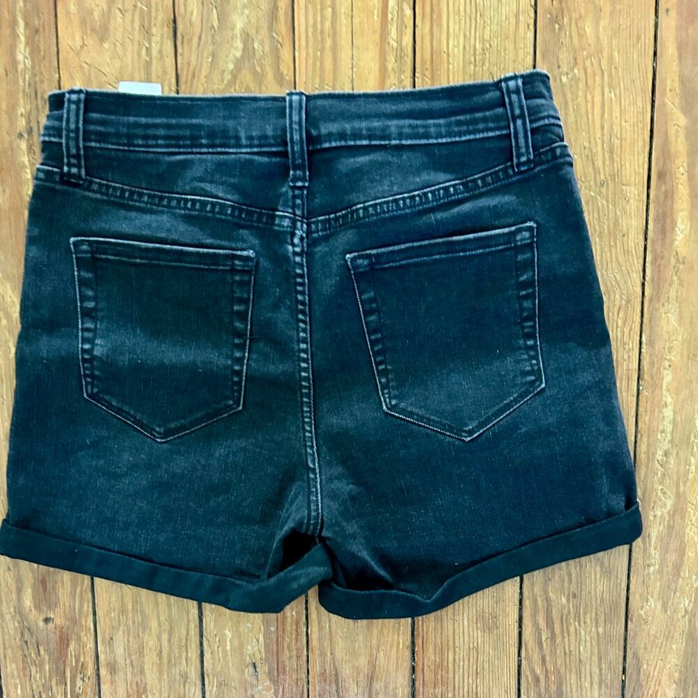 Banana Republic High Rise-Button Fly-Distressed Shorts - Picture 3 of 5